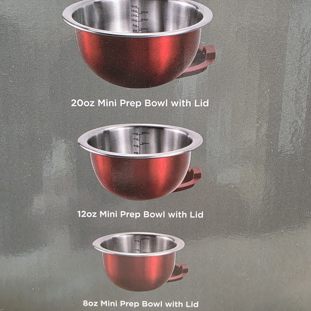 Wolfgang Puck Red Mini Prep Bowls Set - Picture 6 of 6